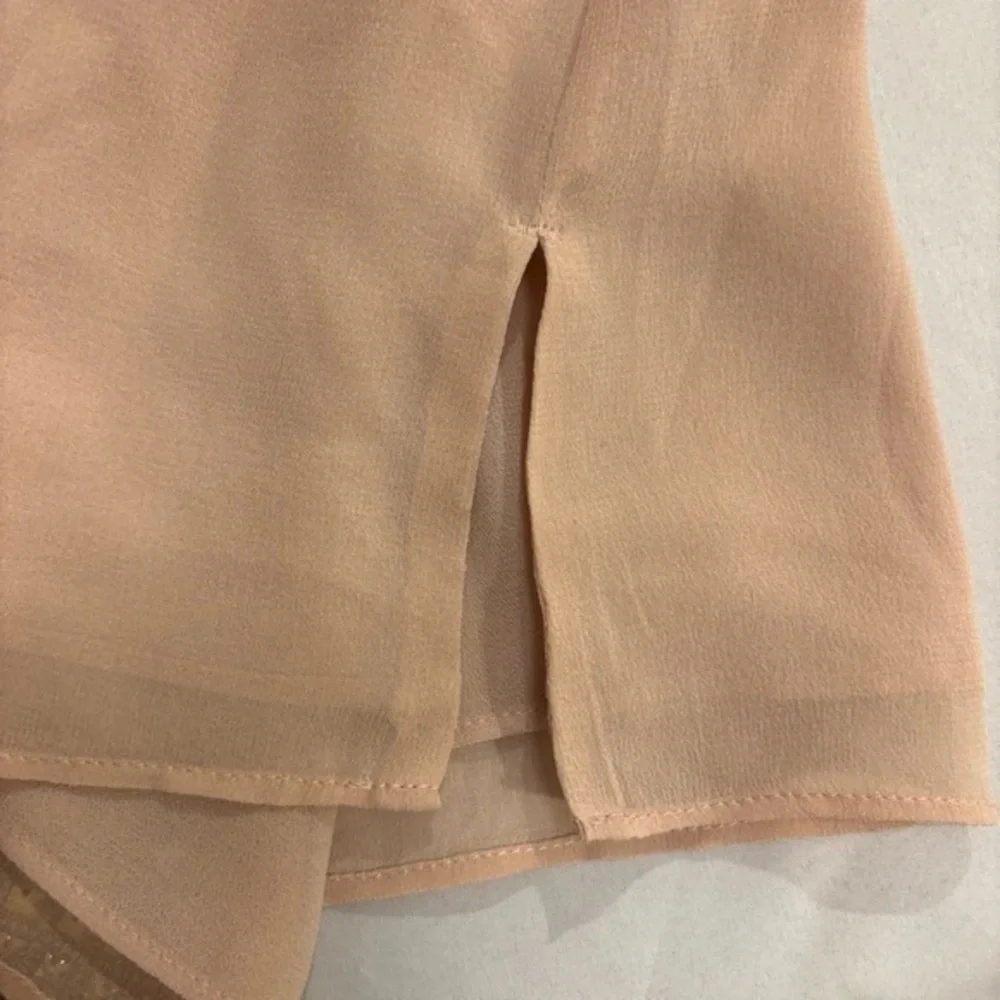 Tory Burch Women’s Dusty Rose Silk Gem Embellished Tunic Blouse Shirt‎ Size 2